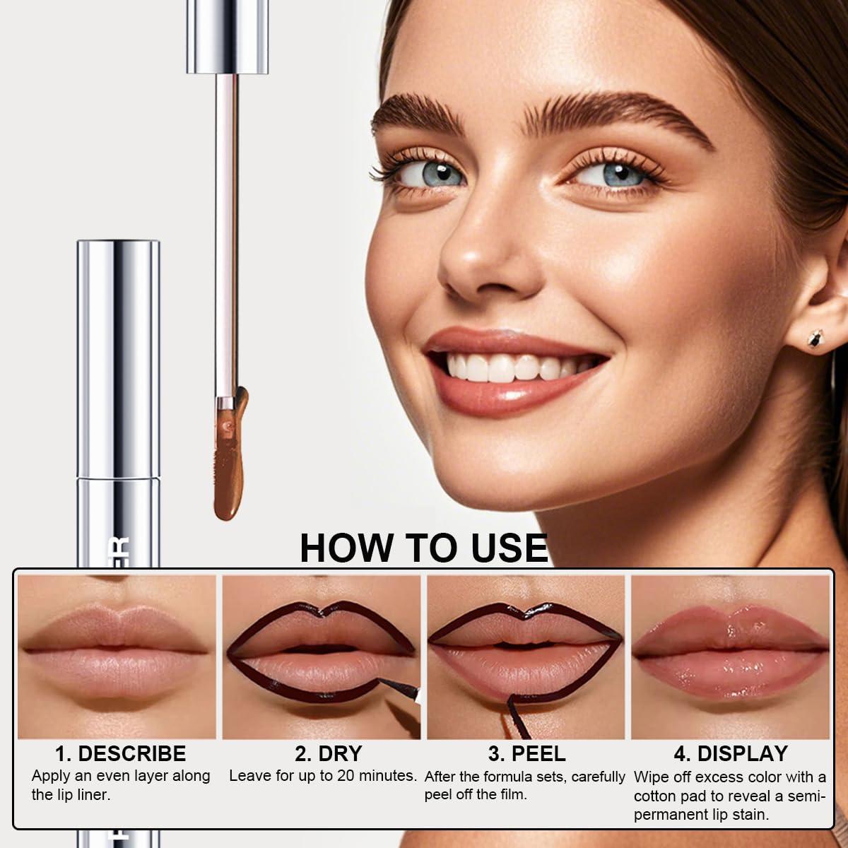 Kit de Lápiz Labial Peel Off GLSFACE - 3 Colores Mate