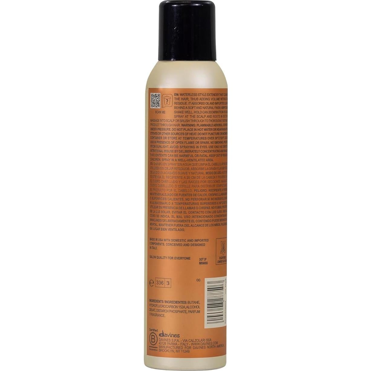 Champú Seco Invisible Davines 250 ml - Limpieza y Volumen