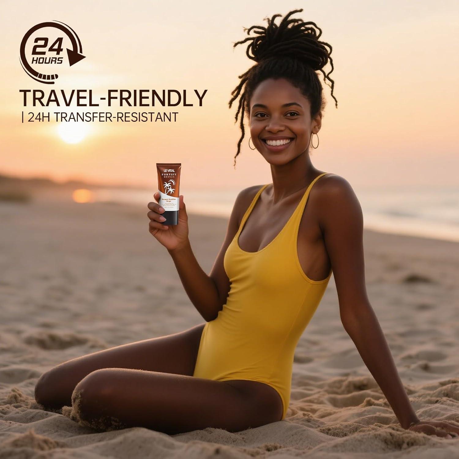 Gel Autobronceador Instantáneo Le Vital - 2 Paquetes de 48.2g