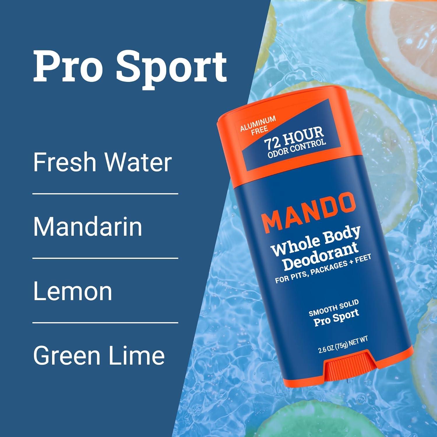 Desodorante Corporal Mando Pro Sport - Barra Sólida 150g - Control 72h