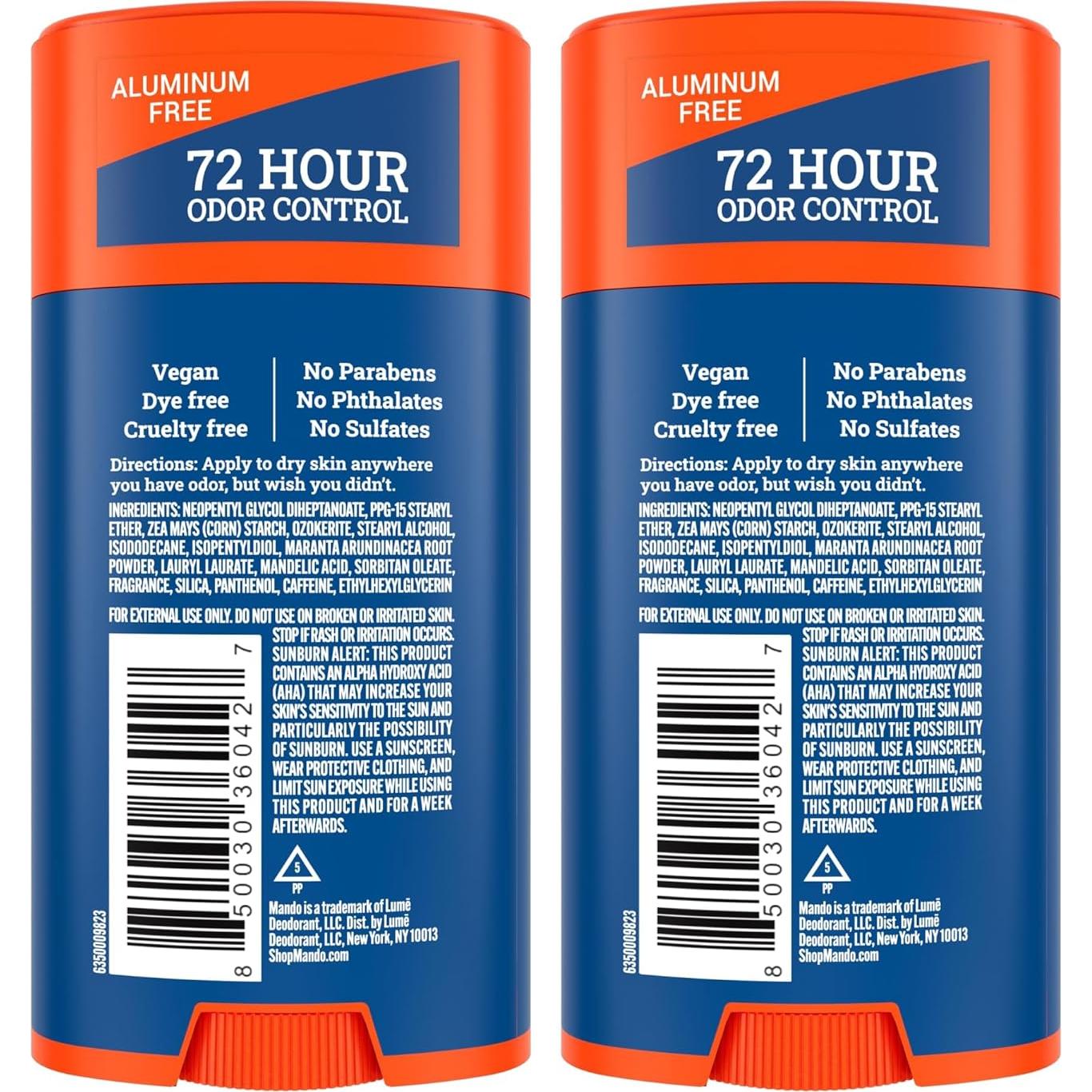 Desodorante Corporal Mando Pro Sport - Barra Sólida 150g - Control 72h