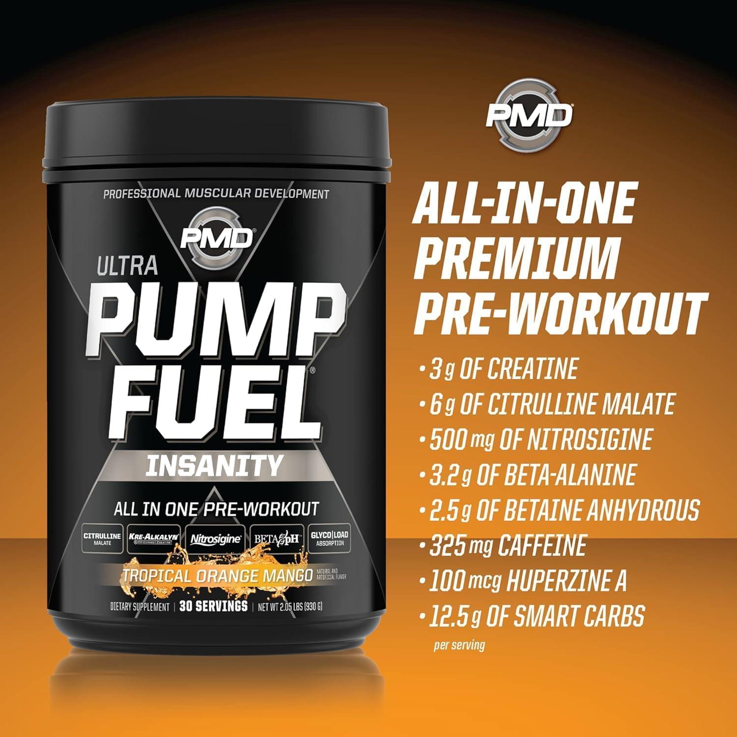 PMD Sports Pump Fuel Ultra Insanity - Pre Entrenamiento Mango