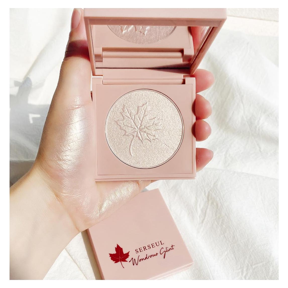 Paleta de Maquillaje Iluminador Serseul - Champán Blanco y Rosa