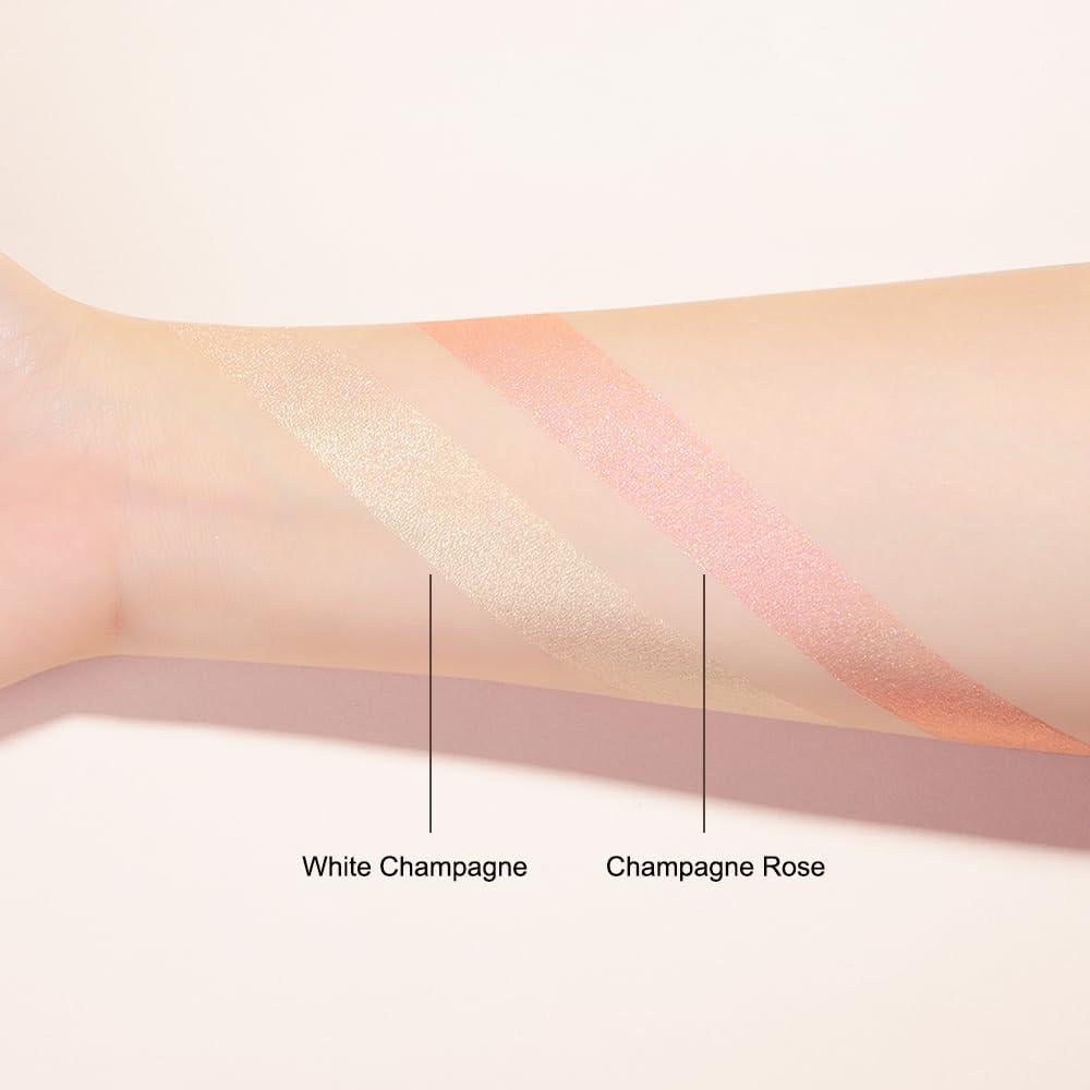 Paleta de Maquillaje Iluminador Serseul - Champán Blanco y Rosa