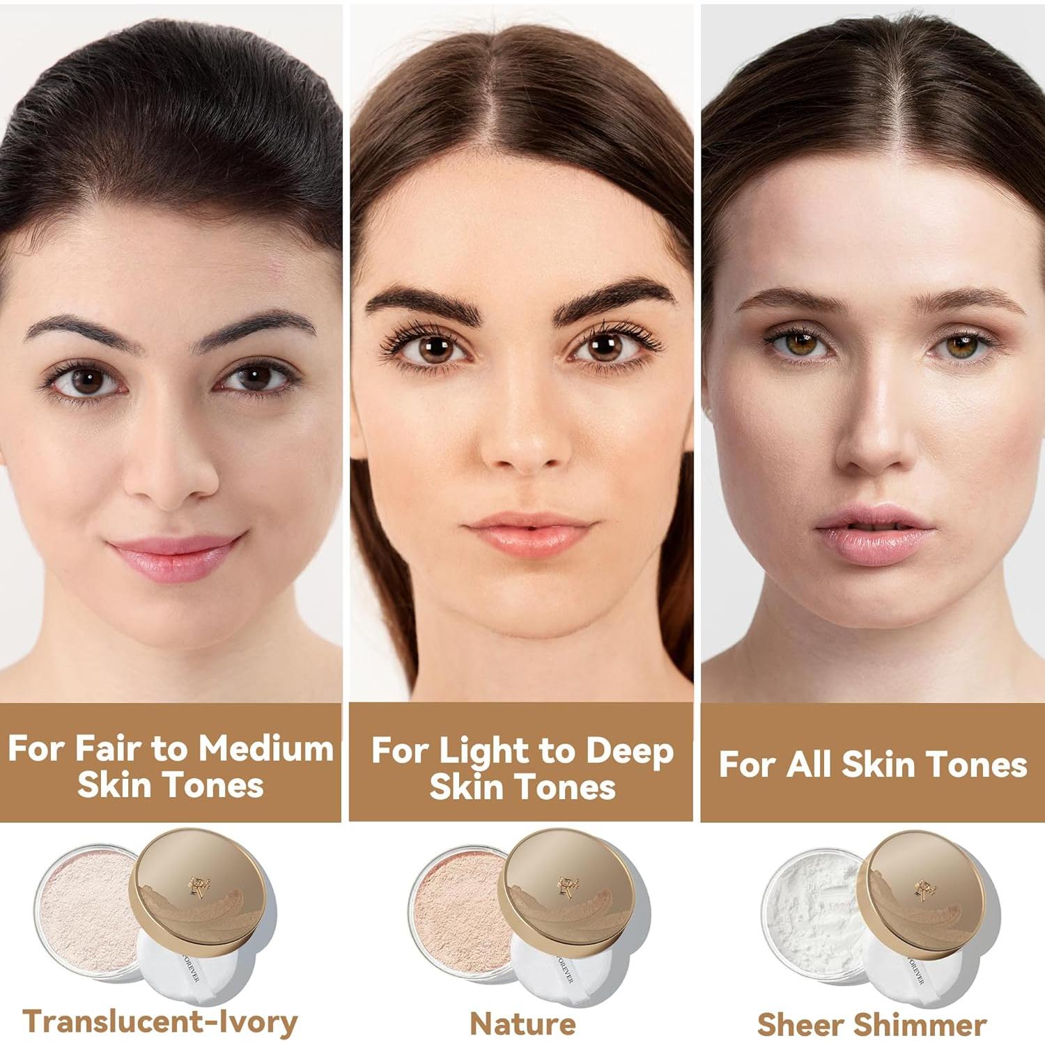 Polvo Translúcido FV 9.92g - Fijación Larga Duración, Acabado Mate