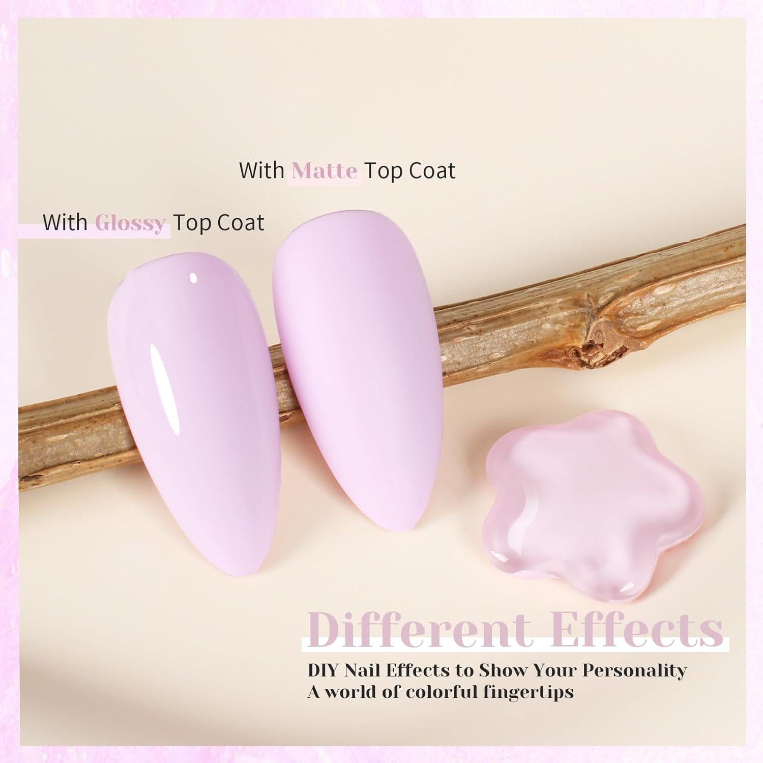 Esmalte de Uñas Gel Rosa Bebé TUTUYU 15ml UV LED Removible