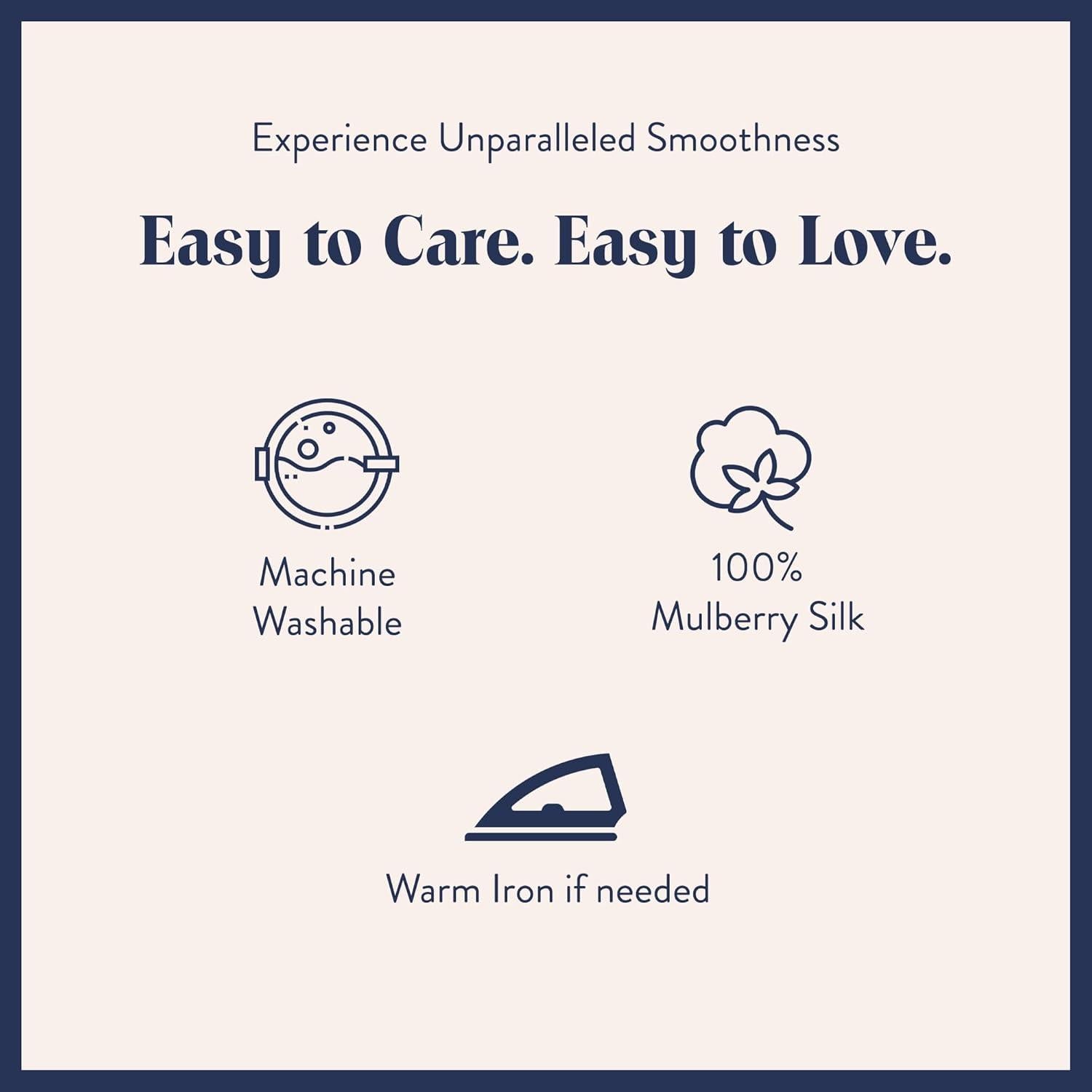 Funda de Almohada de Seda de Morera Brooklinen Rosa 68.5x50.8cm