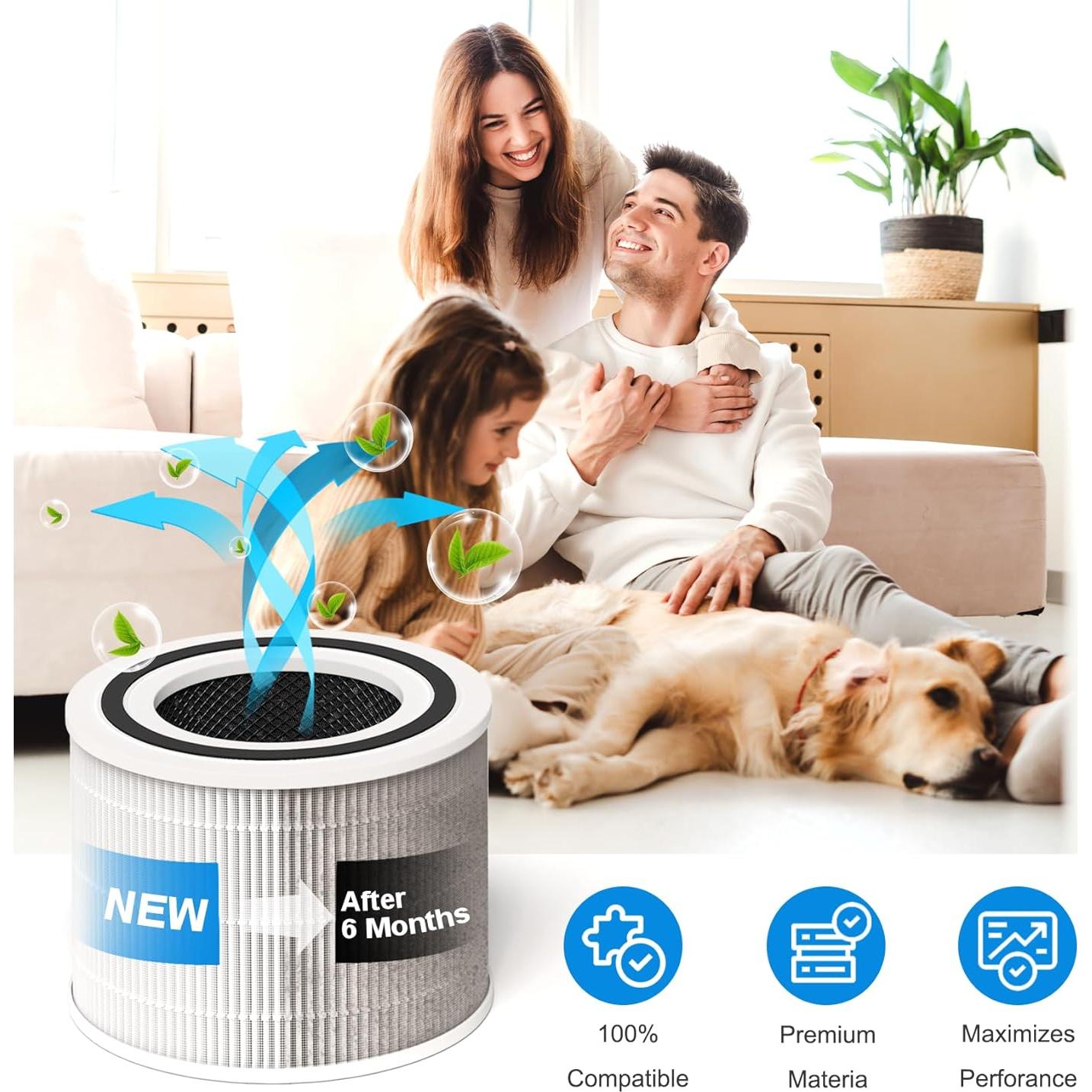 Filtro HEPA H13 de Reemplazo LEVOIT Core 300 - 1 Paquete