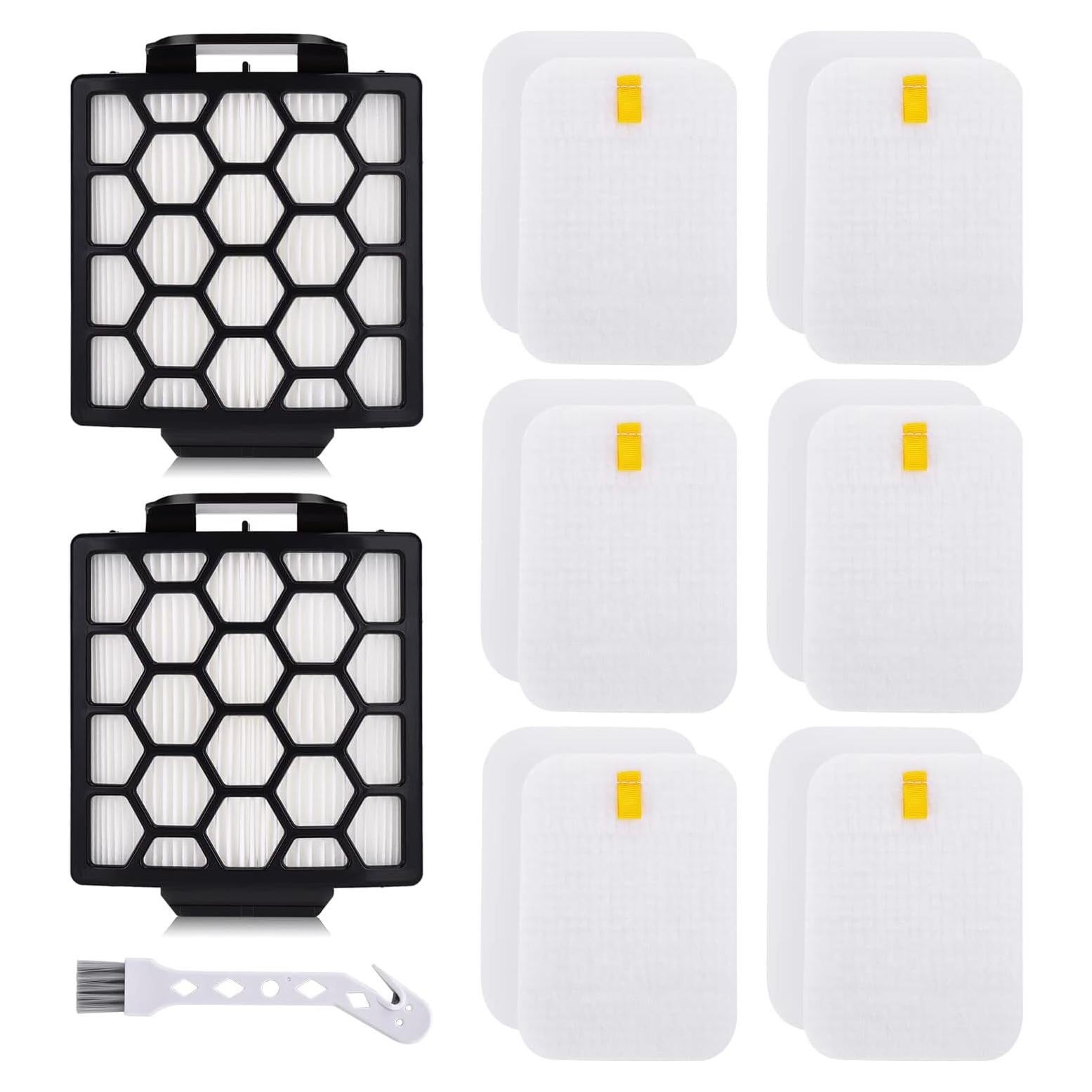 Filtro de Reemplazo Shark Navigator Pet Pro ZU60 ZU62 NV150 - 2 HEPA + 6 Espuma y Fieltro