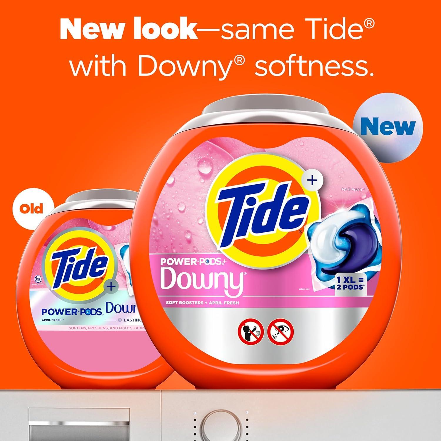 Tide Power PODs con Downy 63 Unidades - Limpieza y Suavidad