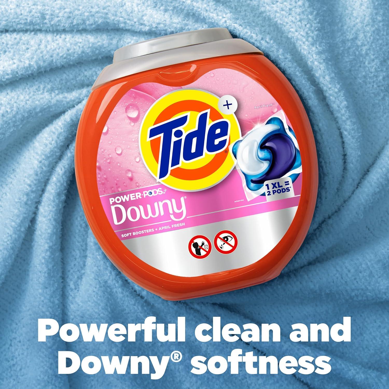 Tide Power PODs con Downy 63 Unidades - Limpieza y Suavidad