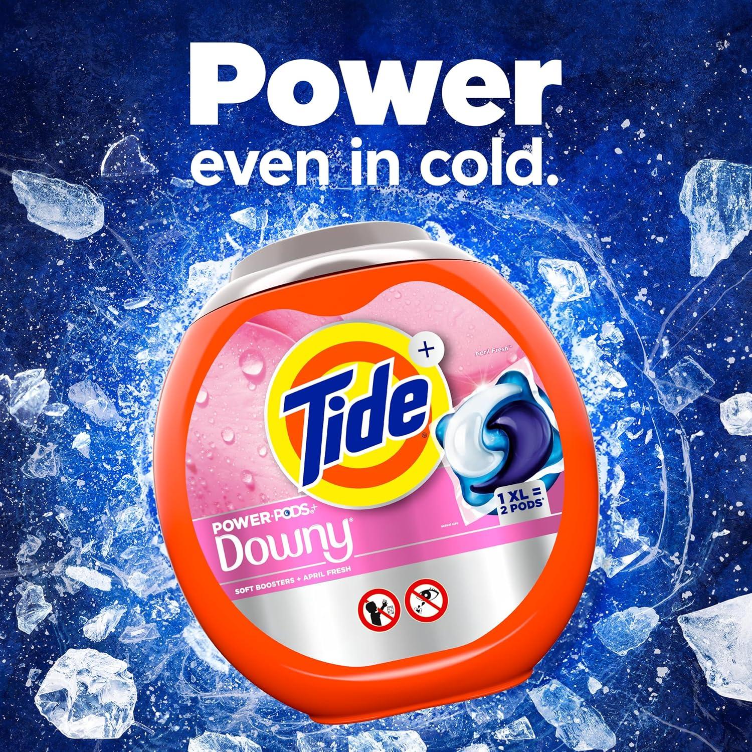 Tide Power PODs con Downy 63 Unidades - Limpieza y Suavidad