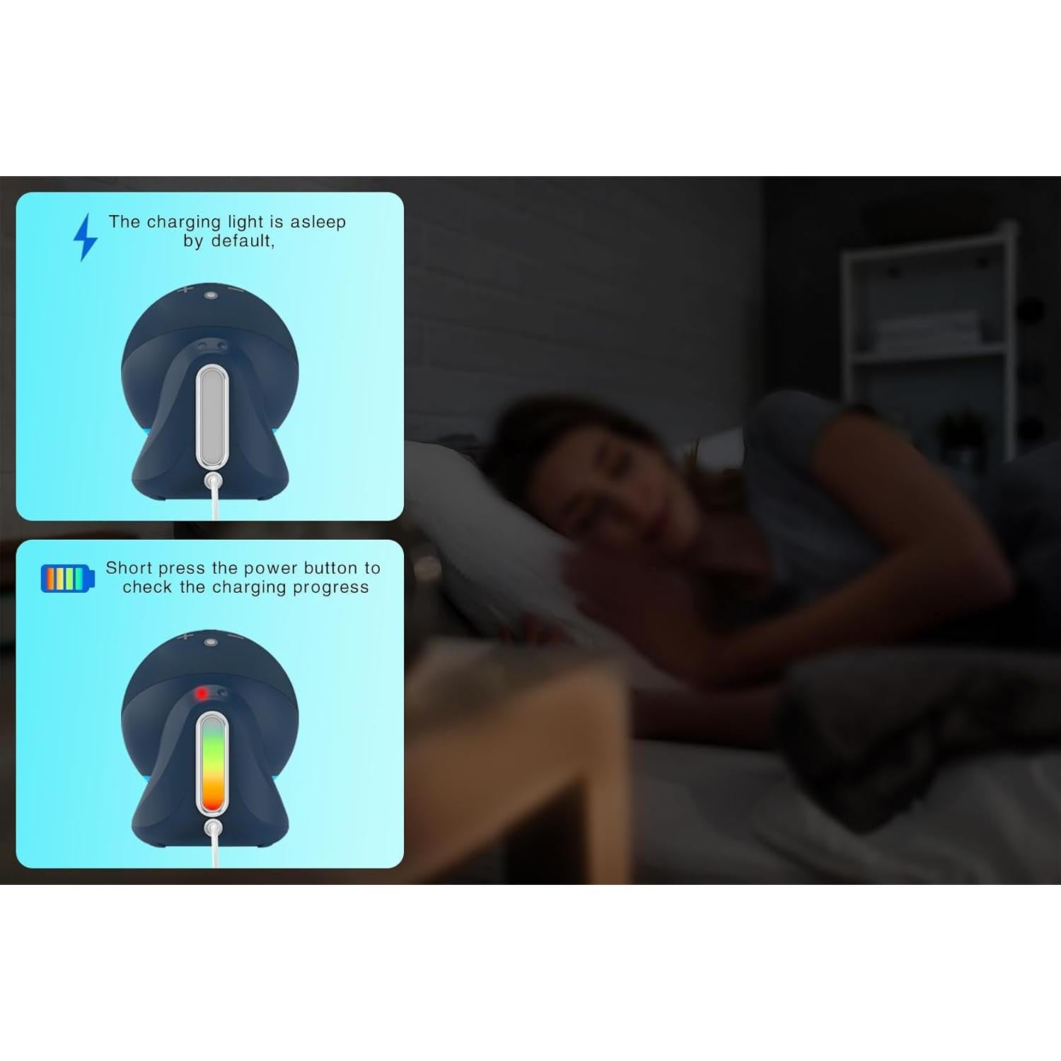 Base de batería Fanxoo ED5 10000mAh para Echo Dot 5ta gen