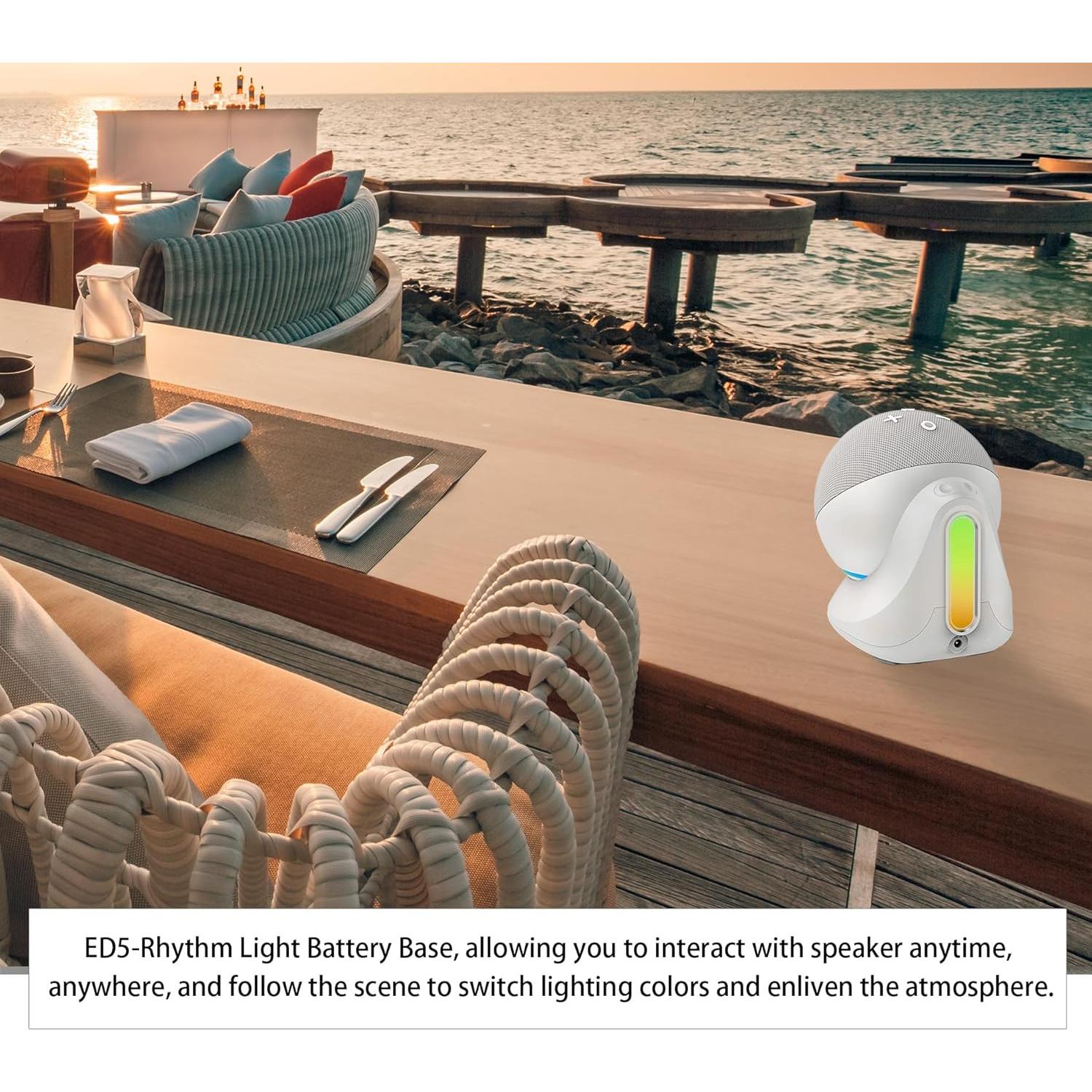 Base de batería Fanxoo ED5 10000mAh para Echo Dot 5ta gen