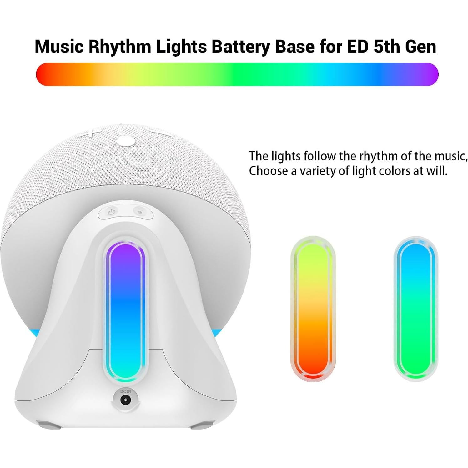 Base de batería Fanxoo ED5 10000mAh para Echo Dot 5ta gen