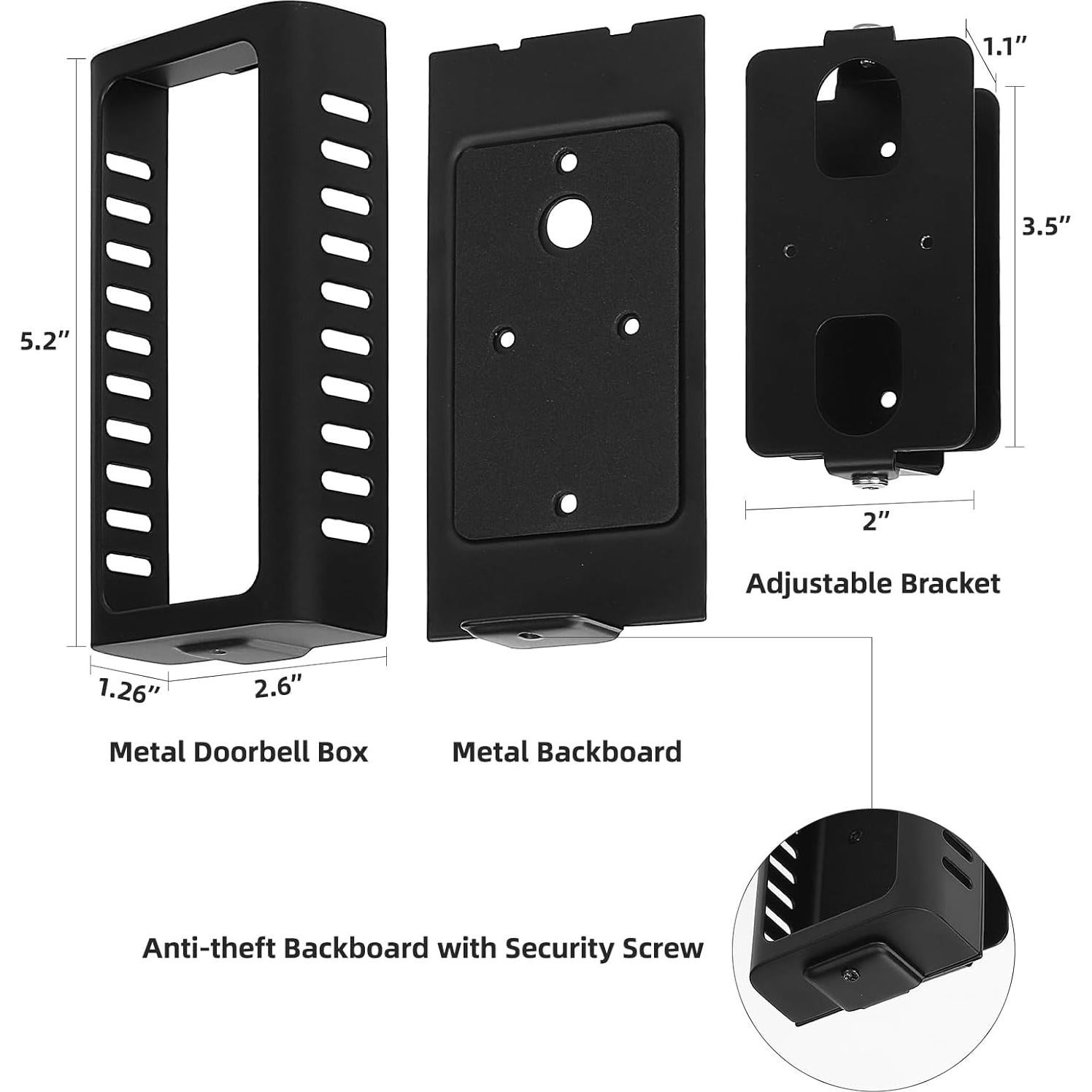 Soporte Ajustable para Timbre Ring 2/3/4/Pro - USUAUU