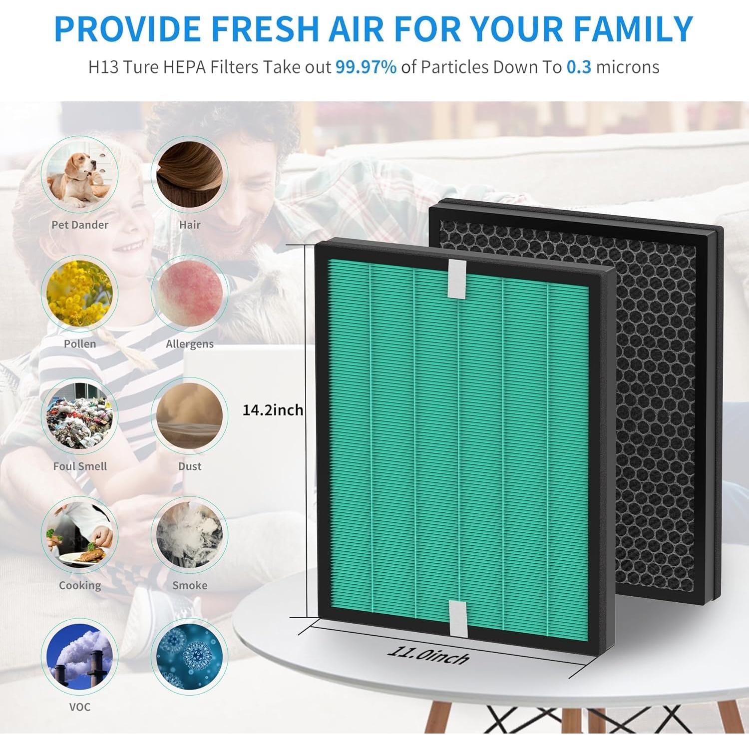 Filtro HEPA Verde HillClean AP-1019C-FP para Airmega 150/160