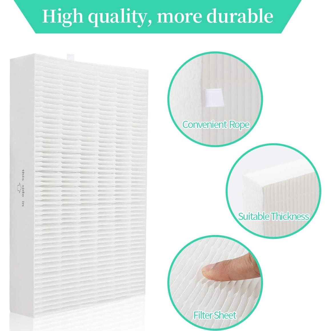 Filtros de Aire DerBlue 4pcs Compatible con Honeywell HPA