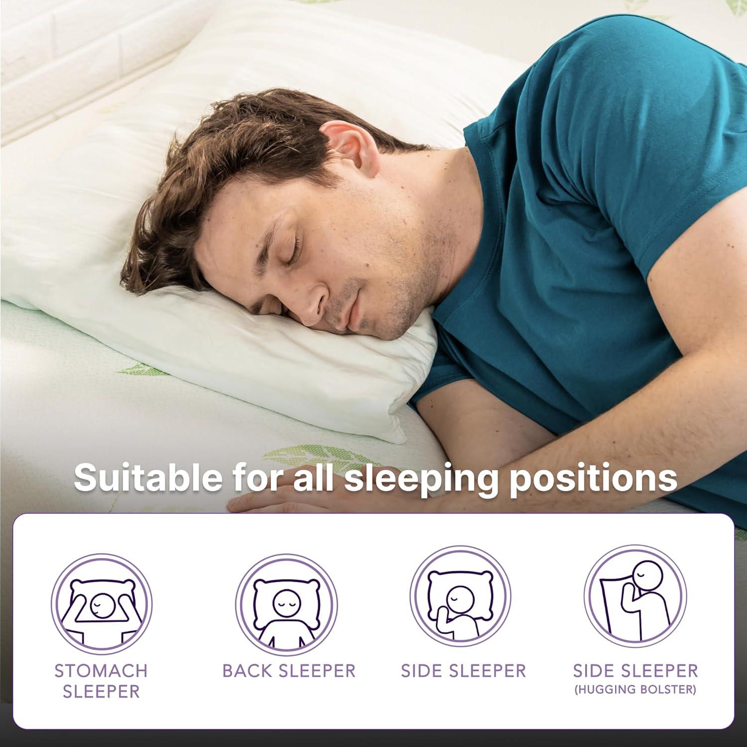 Colchón Twin NapQueen Espuma Viscoelástica 15 cm Té Verde