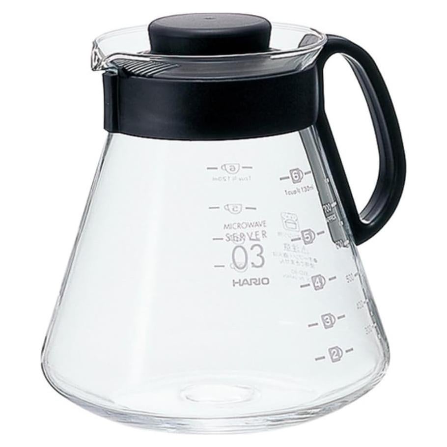 Cafetera Hario V60 Cristal 800ml Vertido Manual Negra