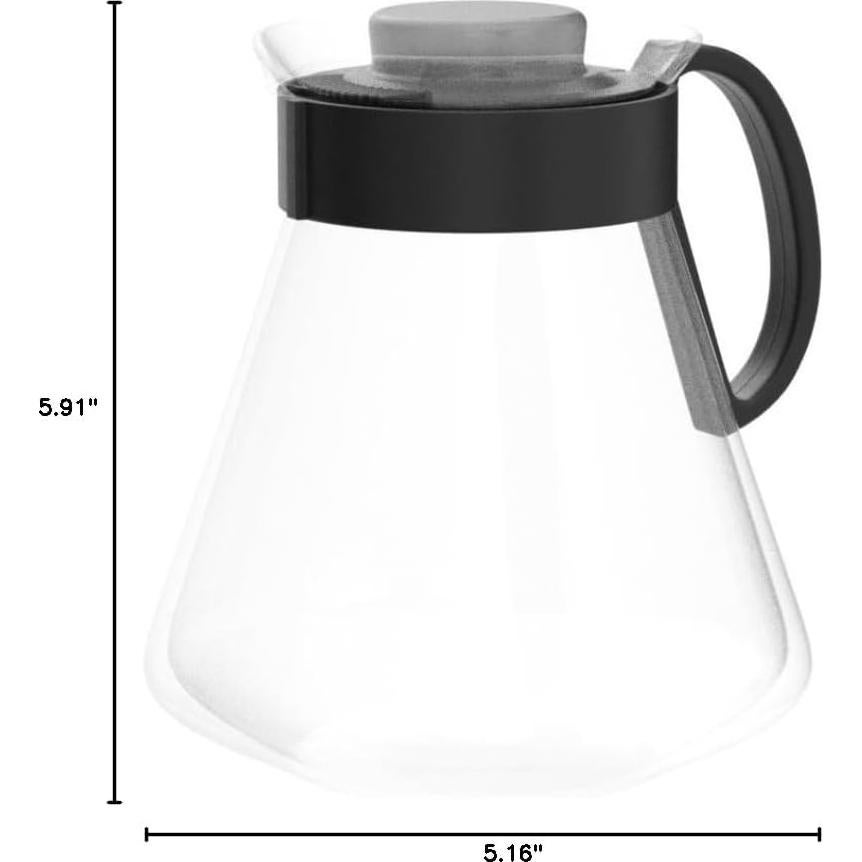 Cafetera Hario V60 Cristal 800ml Vertido Manual Negra