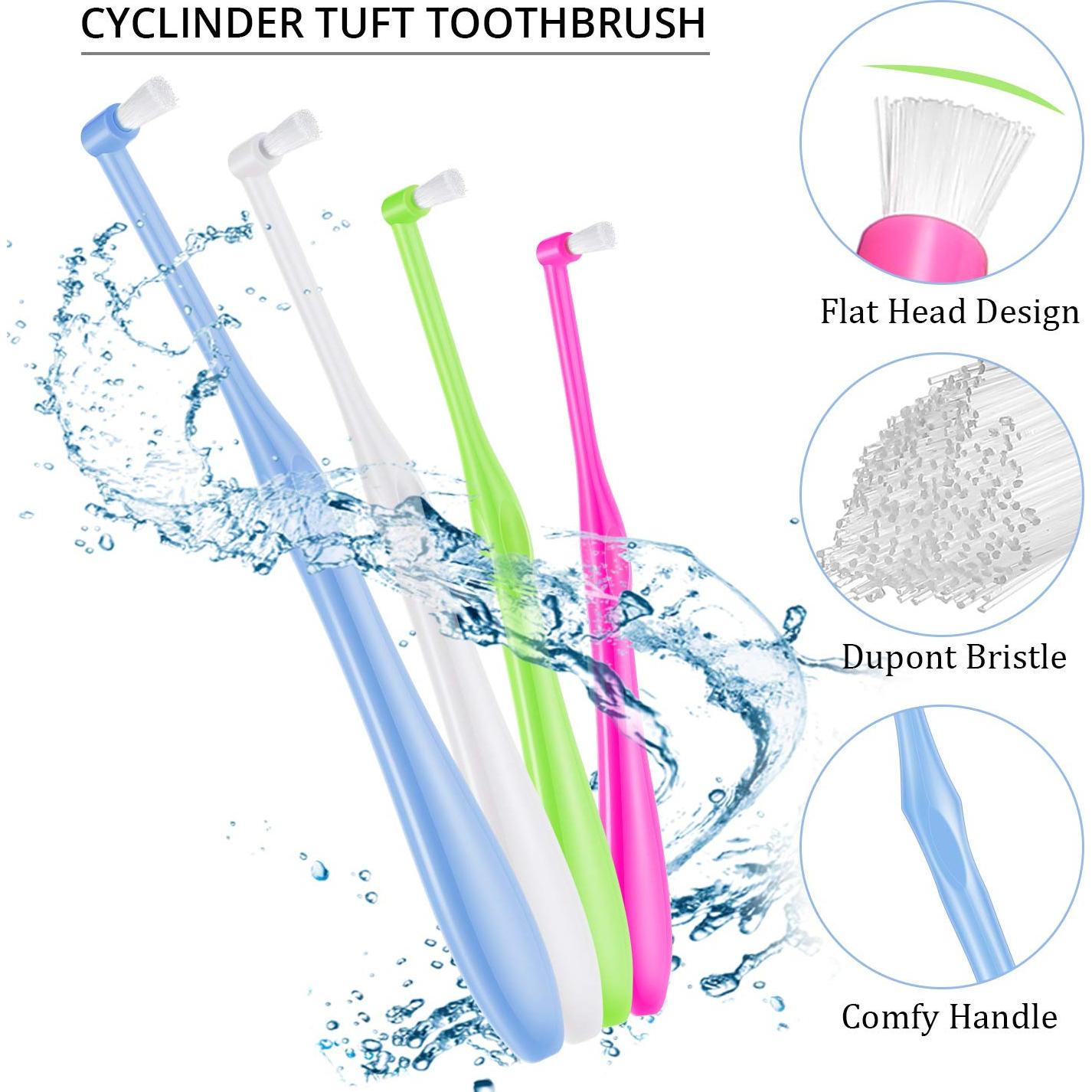 Boao Cepillo de Dientes Tufting Suave 6 Piezas Interdental