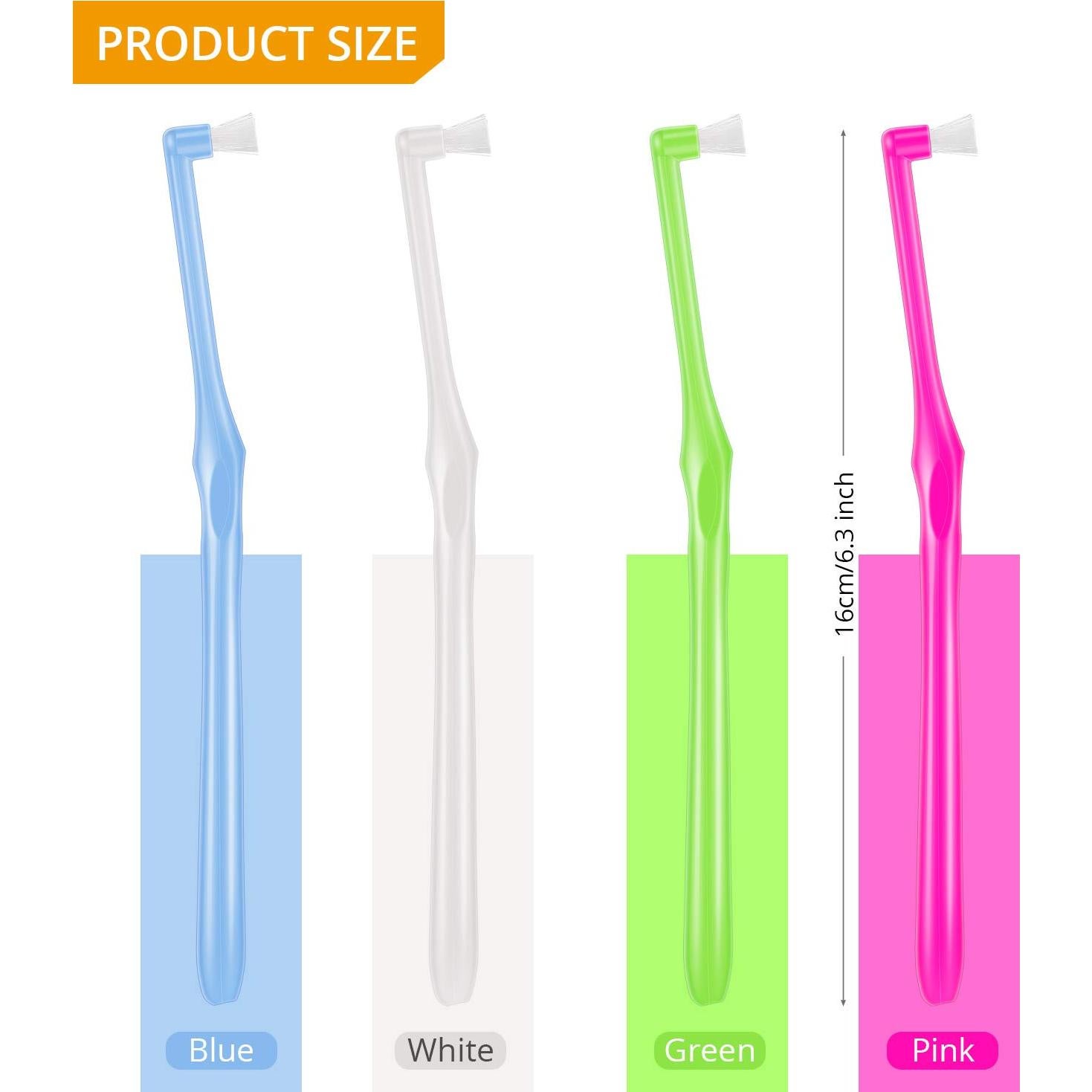 Boao Cepillo de Dientes Tufting Suave 6 Piezas Interdental