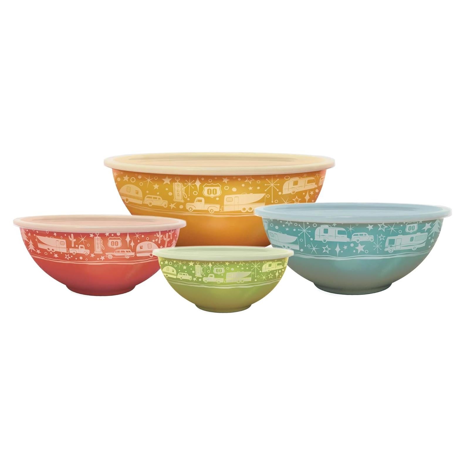 Juego de Tazones Apilables Camp Casual - 4 Piezas Sin BPA