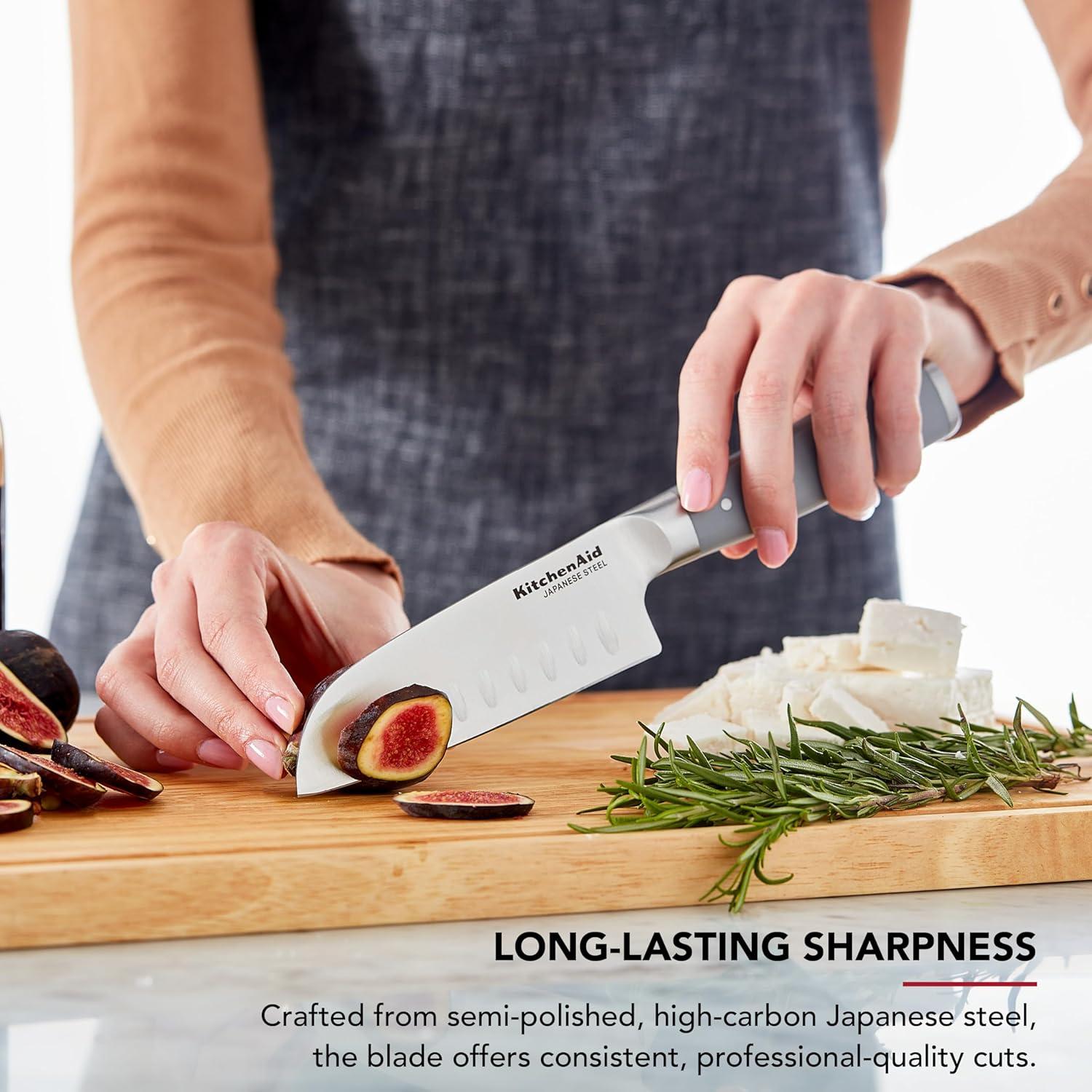 Cuchillo Santoku KitchenAid 12.7 cm Forjado Acero Inoxidable