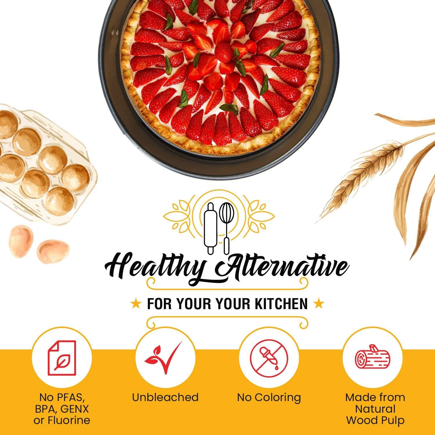 Hojas de Papel Pergamino Precortadas Baker's Signature 220 Unidades 15 cm