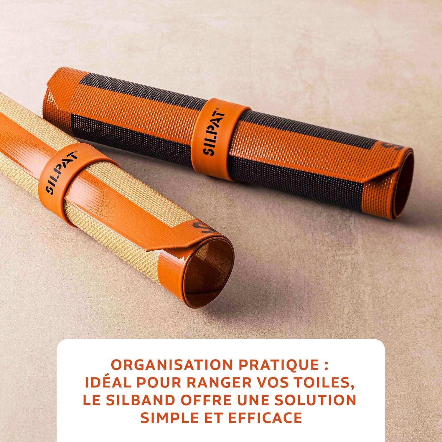 Banda de Almacenamiento Silpat Silband Naranja 22.61 cm