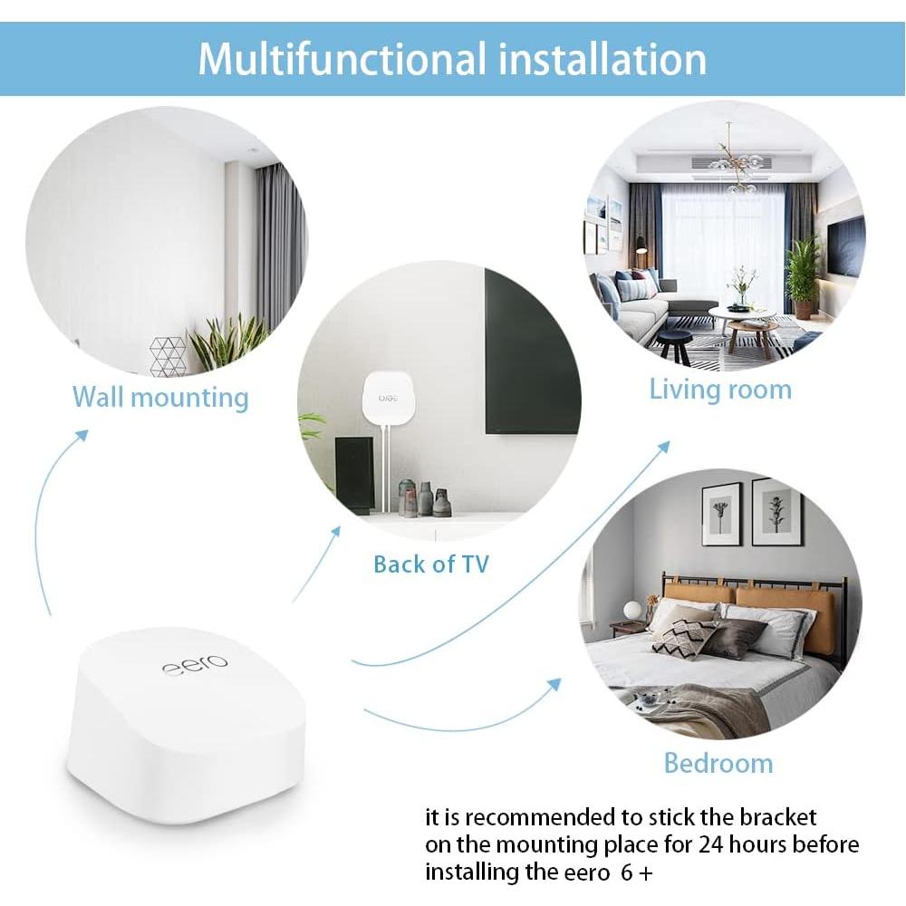 Soporte de Pared Sin Tornillos HOLACA para Eero 6+ Wi-Fi Mesh