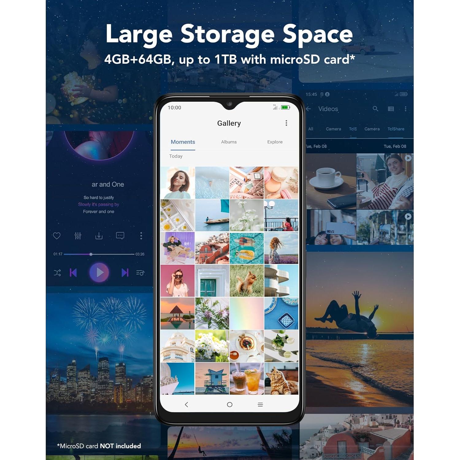 TCL 40 X 5G Teléfono Celular Desbloqueado 64GB Negro