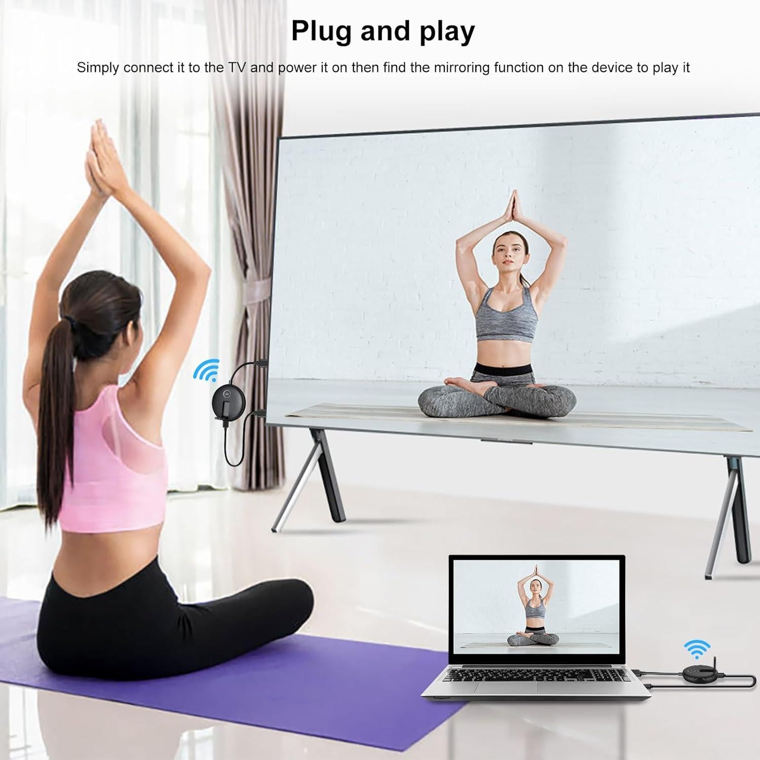 Kit Transmisor y Receptor HDMI Inalámbrico YUYUNLOMN 50m