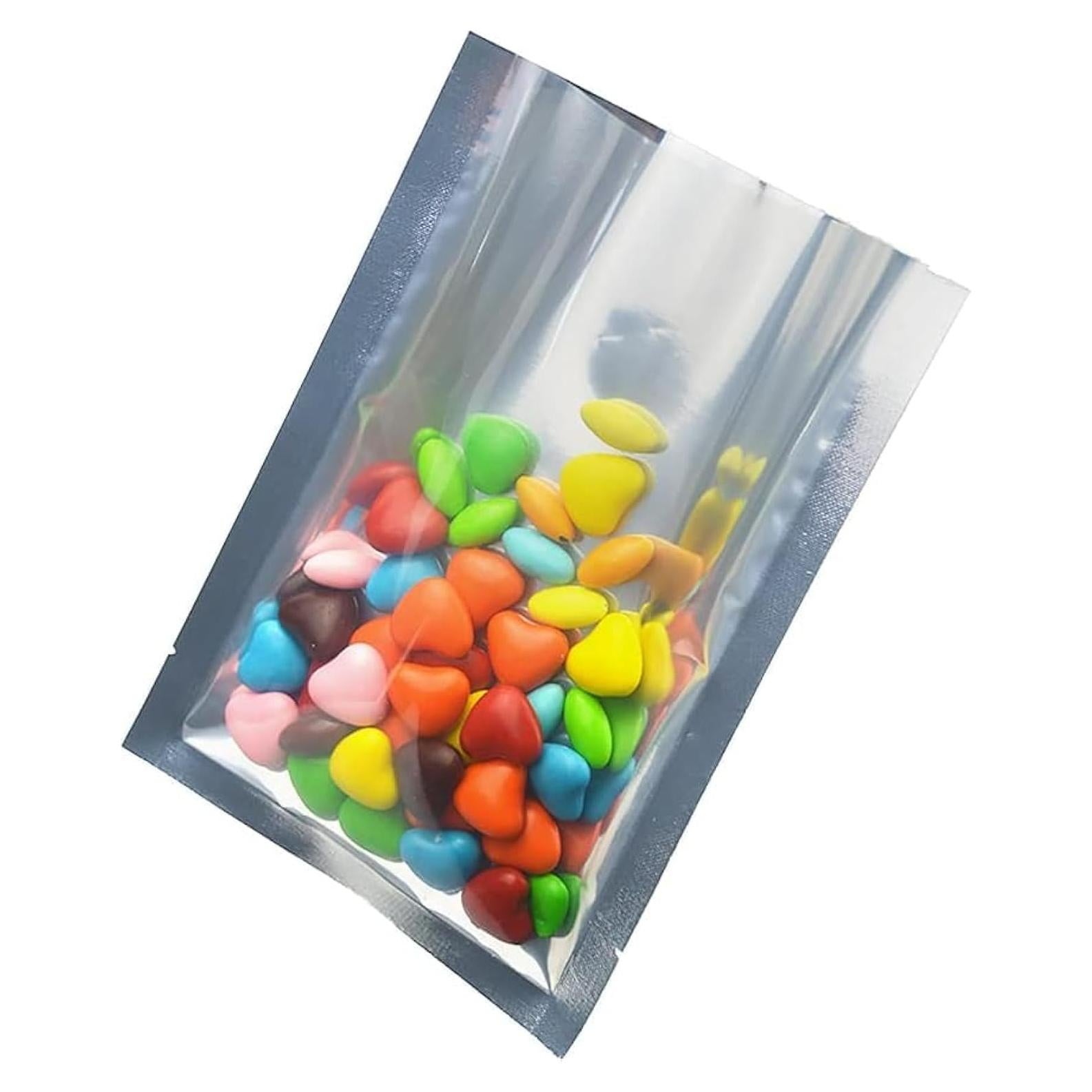 Bolsa de Mylar MITOB 11x16cm Plateada 100 Piezas Almacenamiento