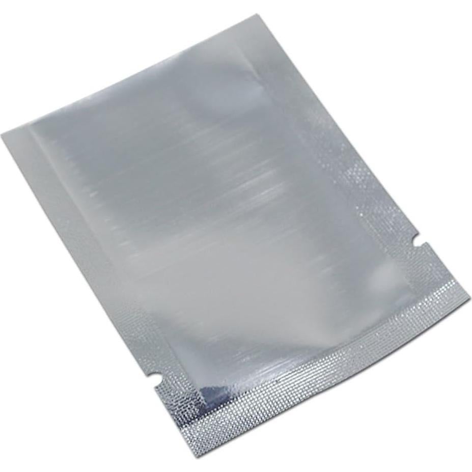 Bolsa de Mylar MITOB 11x16cm Plateada 100 Piezas Almacenamiento