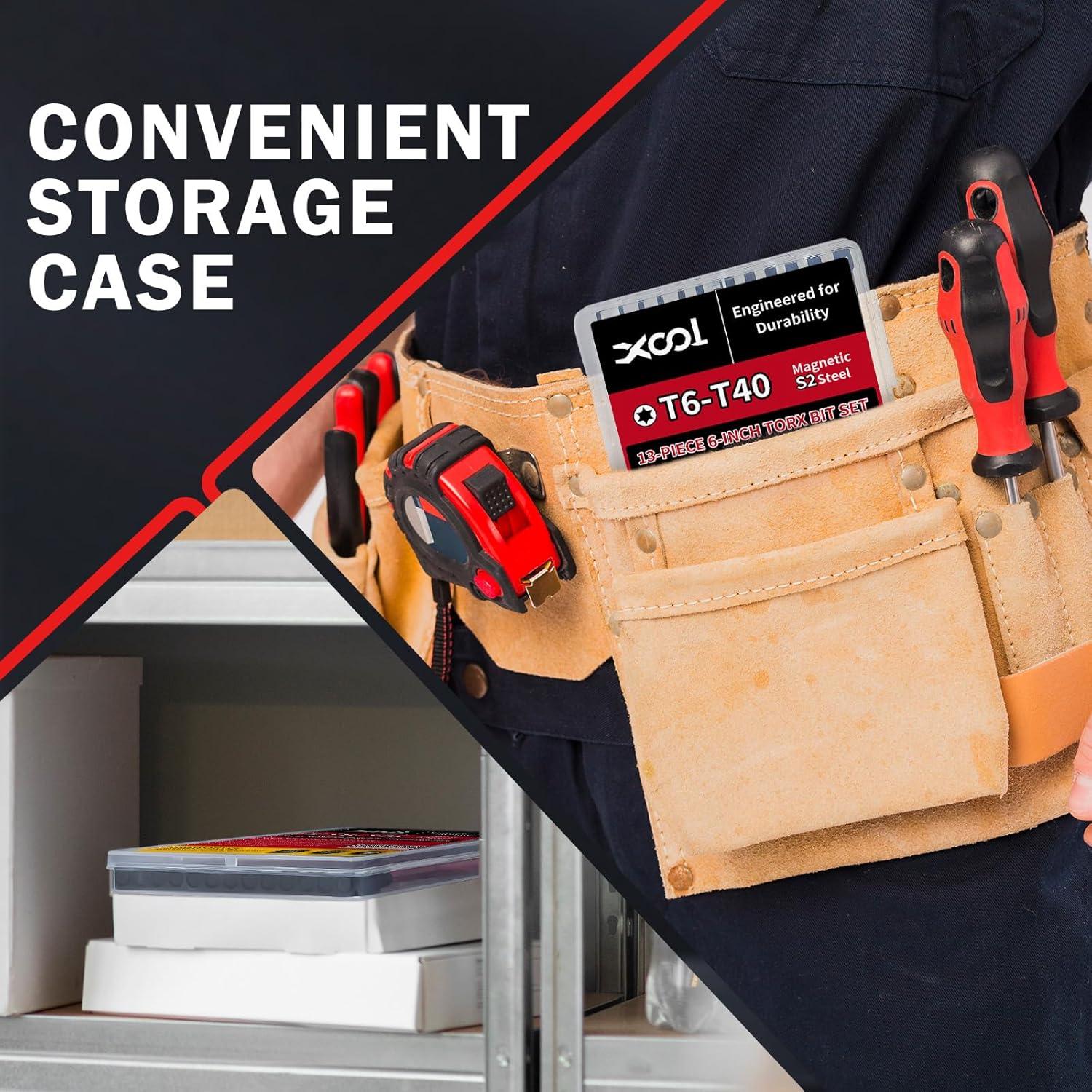 Juego de Puntas Torx 13 Piezas XOOL 150mm Acero S2 Magnético