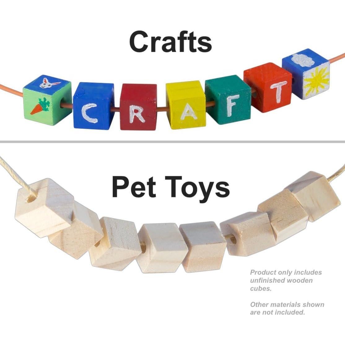 Cubos de Madera sin Terminar STEM Inventions - 100 Piezas 1.27 cm