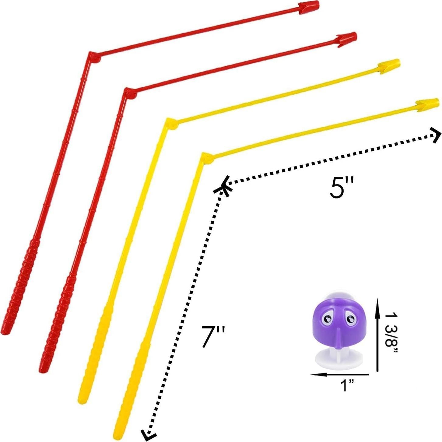 Juego de Pesca Haktoys Rotatorio para Niños - 21 Peces y 4 Cañas
