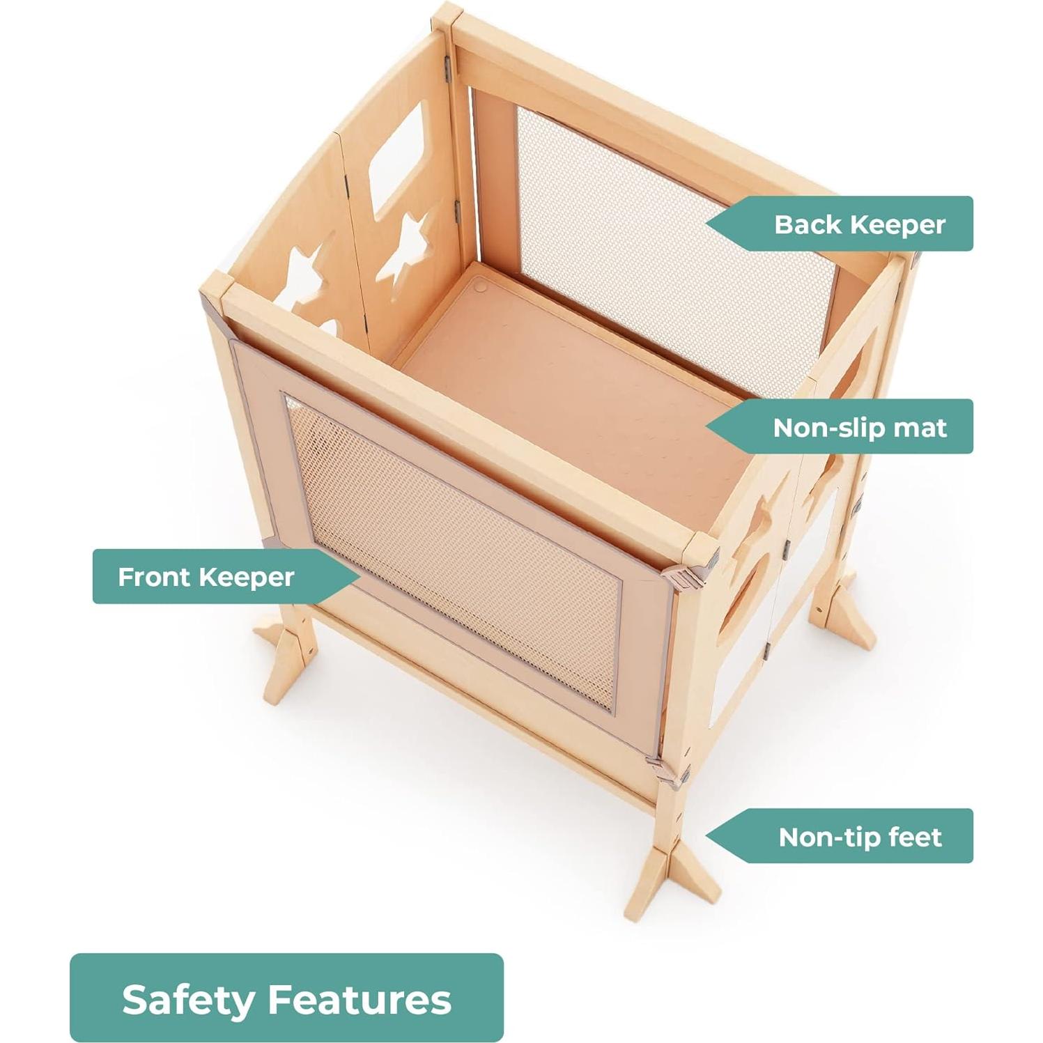 Taburete de Cocina Ajustable Guidecraft Kitchen Helper Doble
