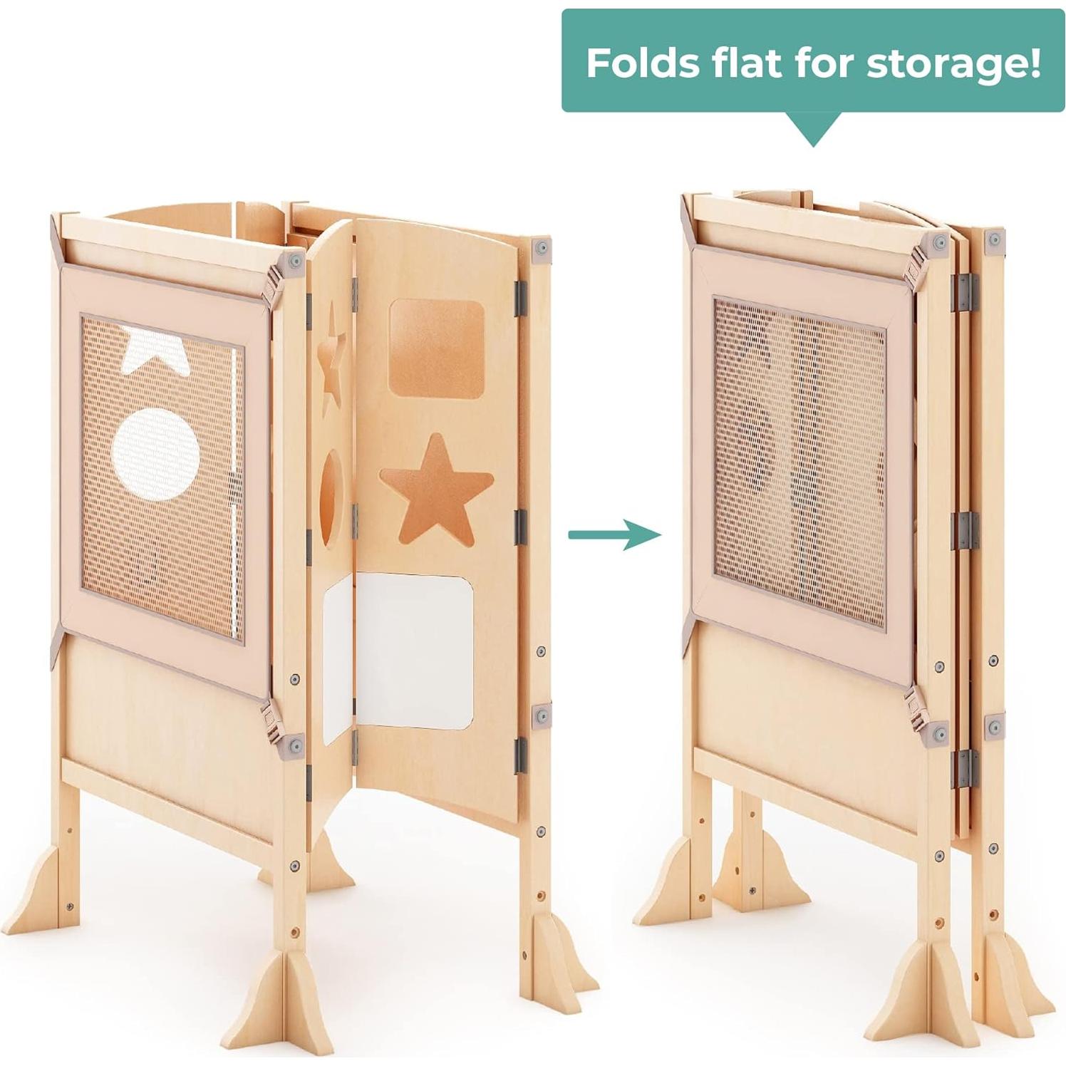 Taburete de Cocina Ajustable Guidecraft Kitchen Helper Doble