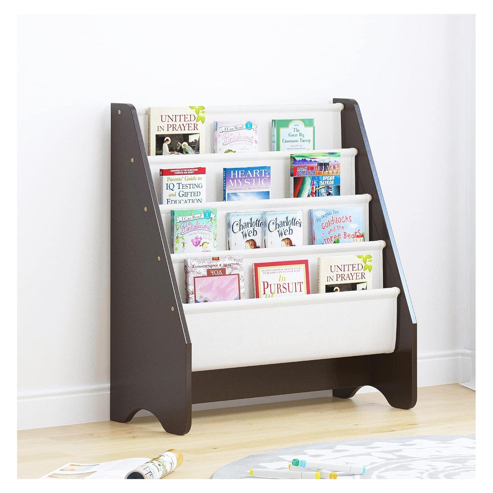 Estante de Libros para Niños UTEX 4 Niveles Espresso 63.5x71.1cm