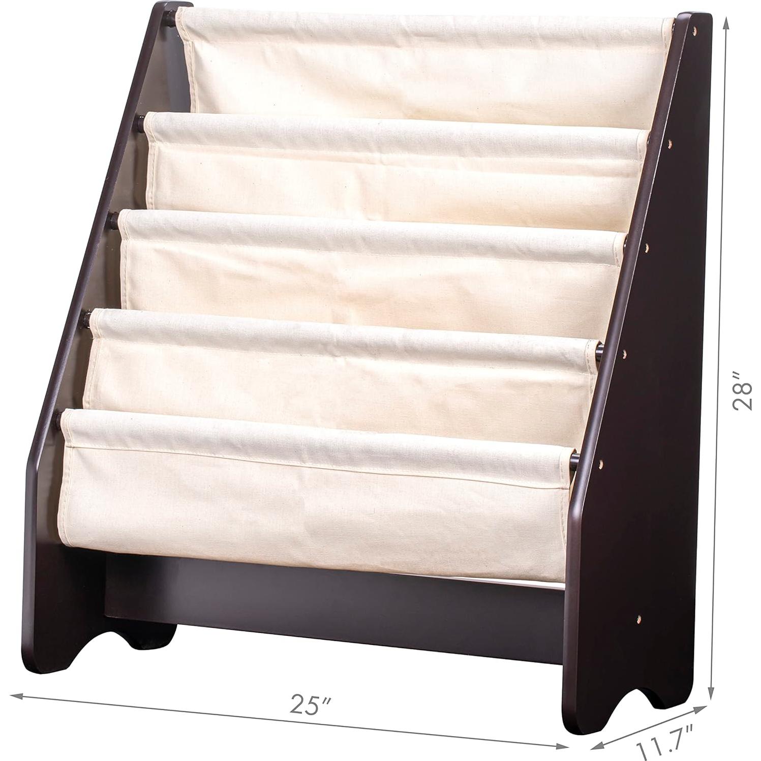 Estante de Libros para Niños UTEX 4 Niveles Espresso 63.5x71.1cm