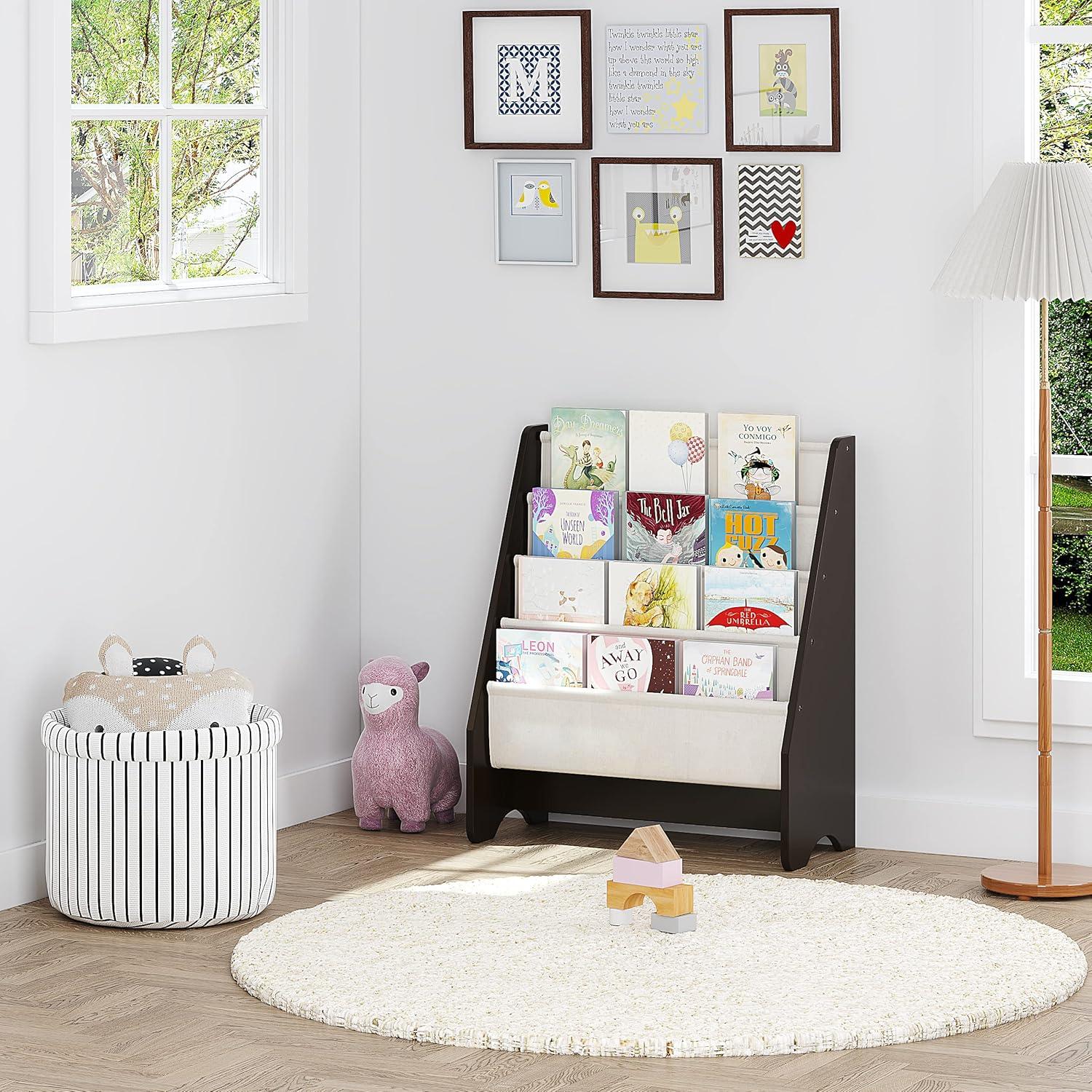 Estante de Libros para Niños UTEX 4 Niveles Espresso 63.5x71.1cm