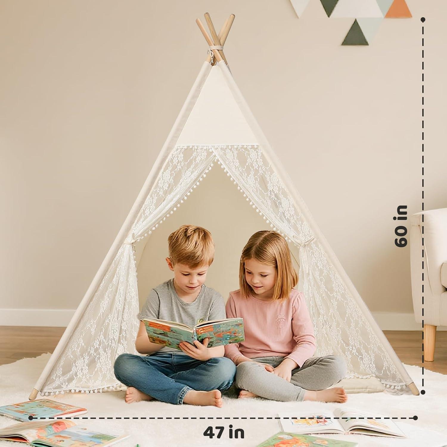 Tienda Teepee para Niños Huizhou - Juego Plegable con Encaje