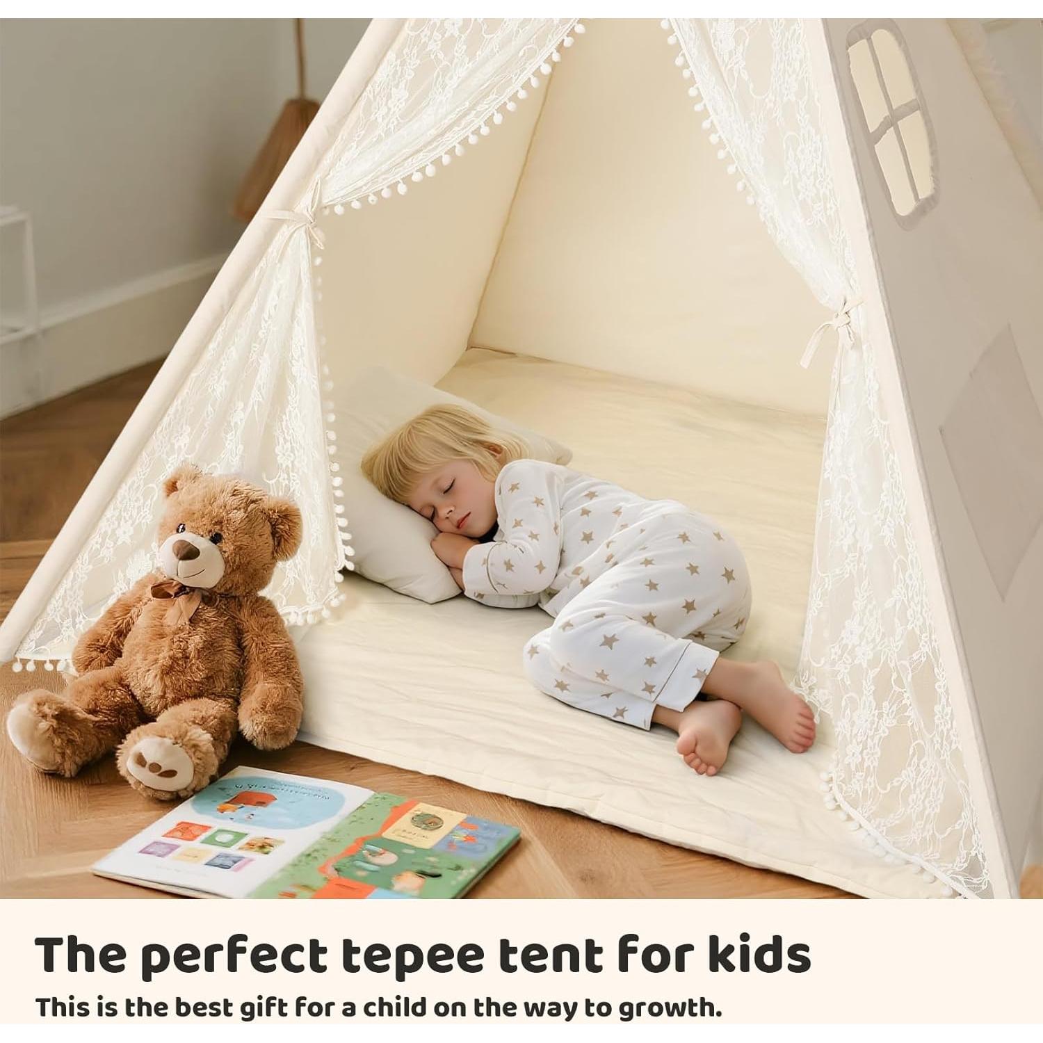 Tienda Teepee para Niños Huizhou - Juego Plegable con Encaje