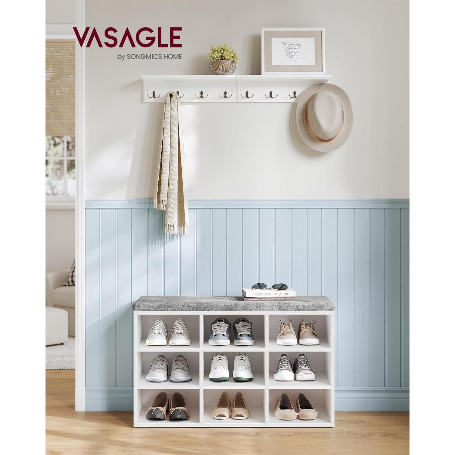 Banco de Almacenamiento VASAGLE CUSTOS 9 Compartimentos 48 cm