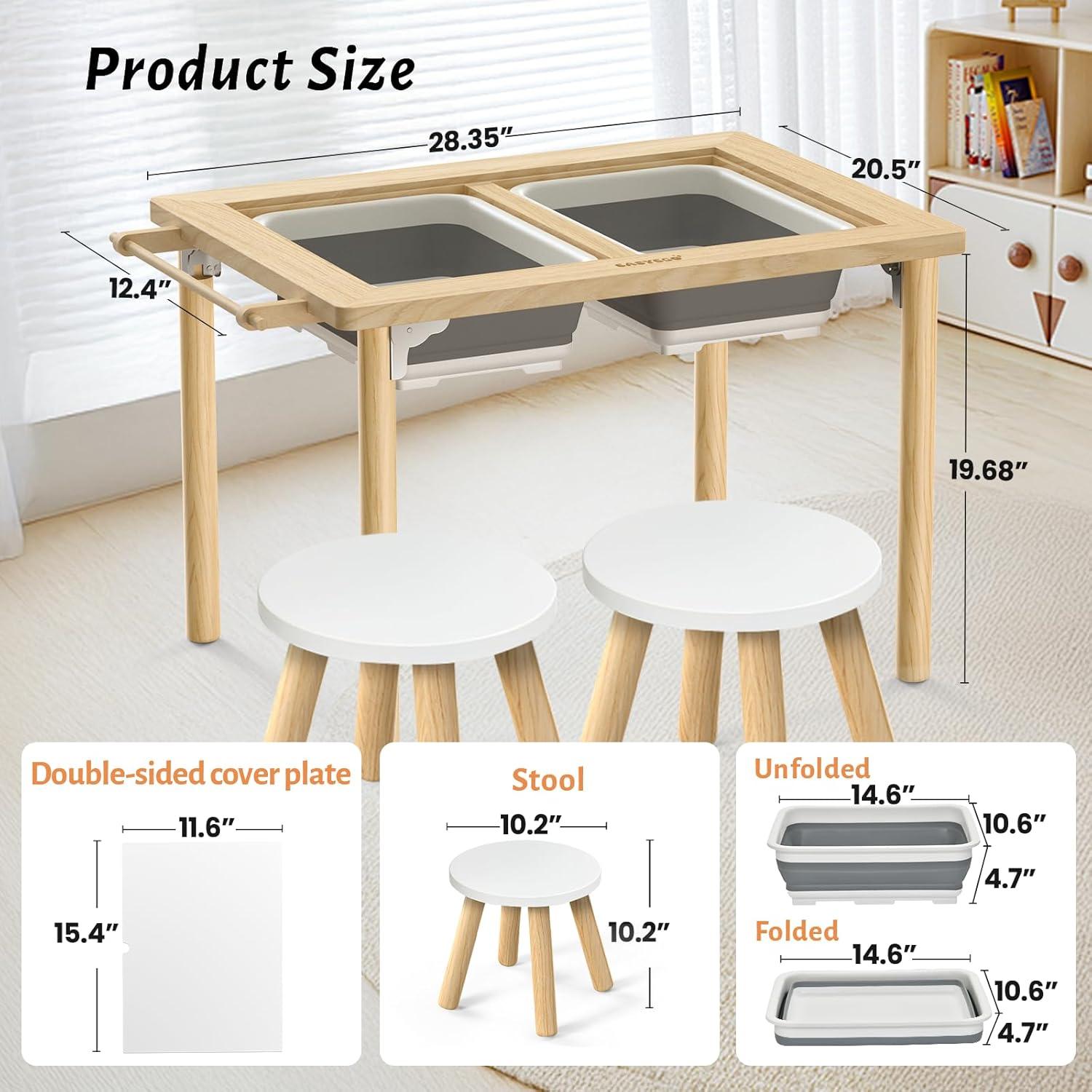 Mesa Sensorial Easyego KTCS-ETZ para Niños - Plegable con Contenedores