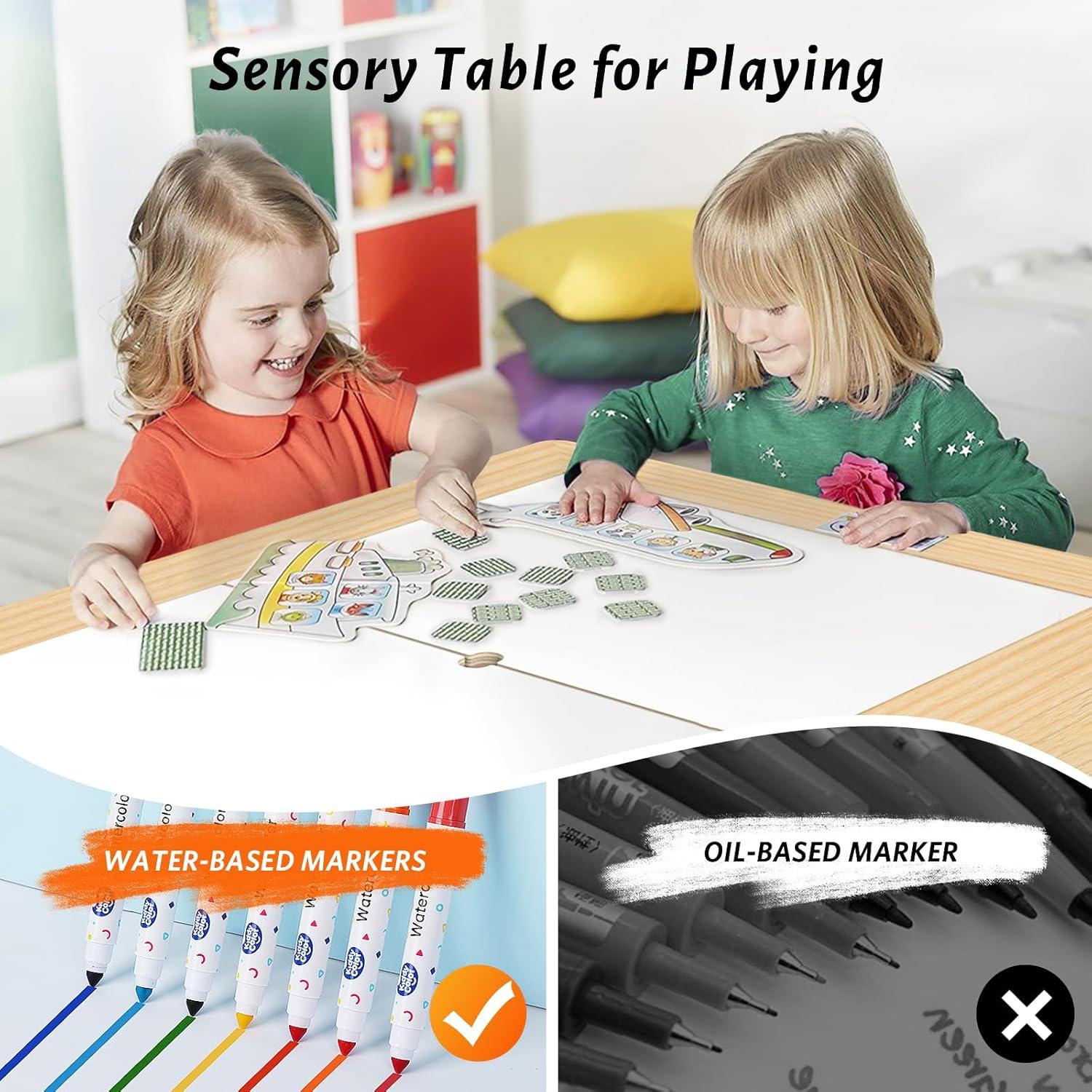 Mesa Sensorial Easyego KTCS-ETZ para Niños - Plegable con Contenedores