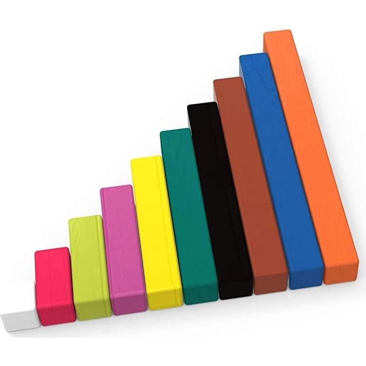 Barras Cuisenaire hand2mind - Juego de Manipulativos Matemáticos